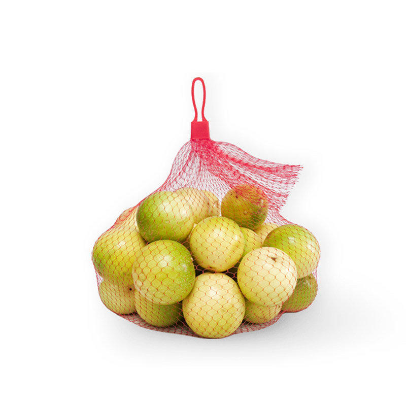 Bolsa inferior de malla de plástico PE para embalaje de verduras y frutas netas/malla para envasado de alimentos/bolsa de red
