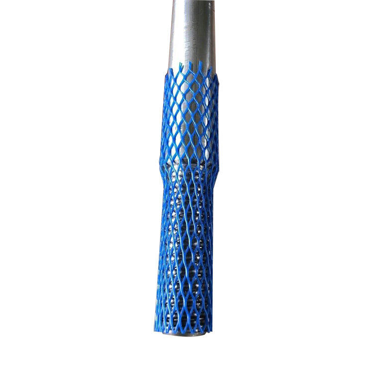 Red de mangas de malla de plástico rígido azul para cigüeñales automáticos - Rollos de red de protección de embalaje de hardware