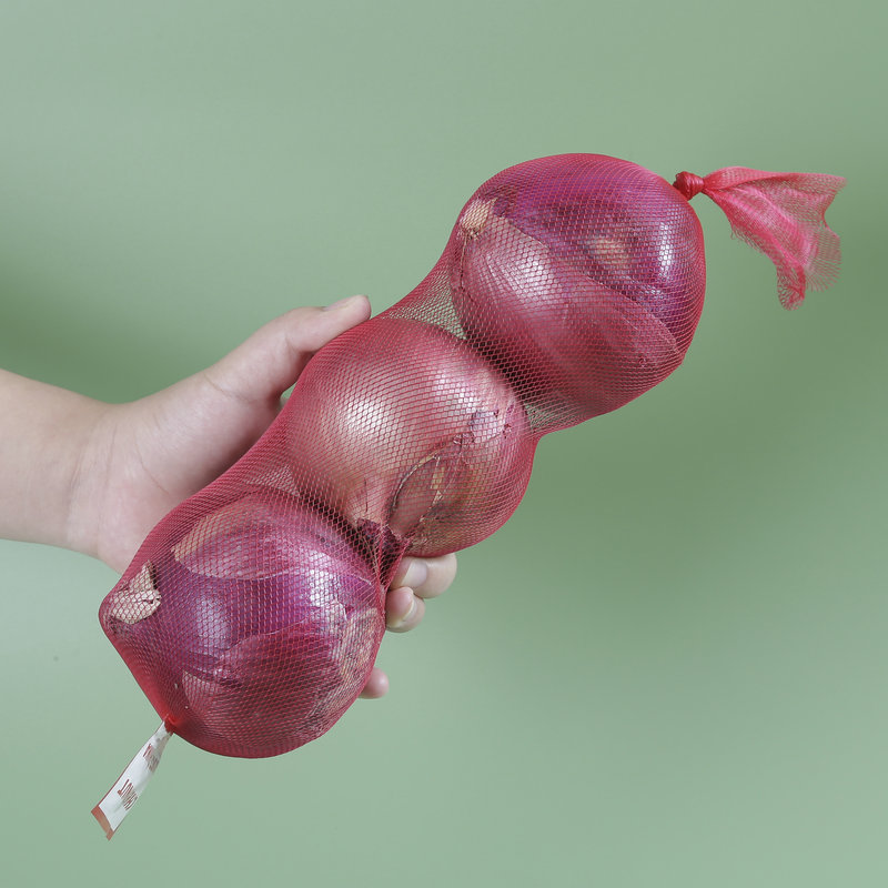 Rollo de bolsa de malla de embalaje para frutas y verduras