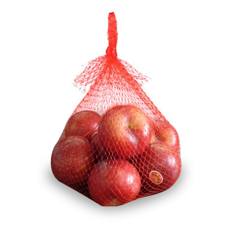 Pequeñas bolsas de red tubulares de malla suave de plástico elástico para frutas