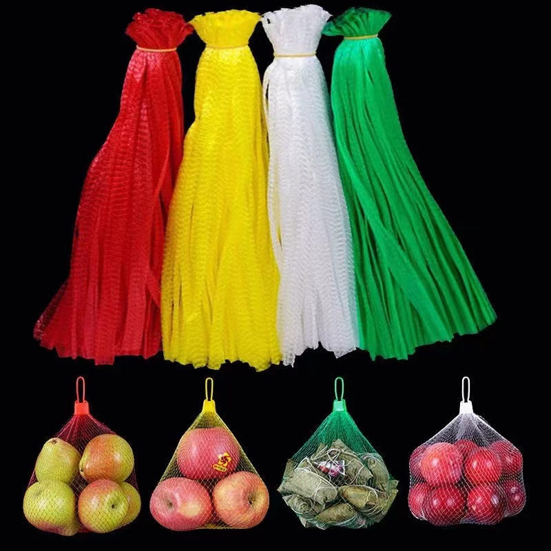 Bolsas de red de malla de supermercado de alta calidad para verduras y frutas bolsas de malla de red reutilizables para frutas y verduras